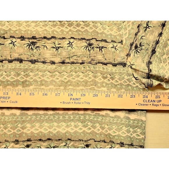 SHIRT-MEN-FIELD AND STREAM-SHORT SLEEVE-100% SILK-GREEN-LIGHT WEIGHT-SIZE LARGE - Picture 10 of 13